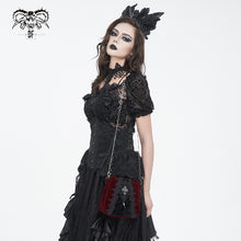 Load image into Gallery viewer, AS18002 wine Gothic Velveteen Women's handbag