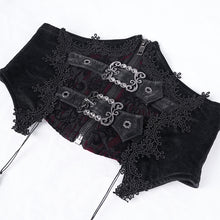 Load image into Gallery viewer, AS199 Gothic shiny pattern leather corset