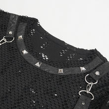 Load image into Gallery viewer, TT247 Ripped Knit Diamond Mesh Oversized Men's T-Shirt