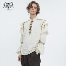 Load image into Gallery viewer, SHT118 Twill broken holes mesh distressed sleeveless shirt