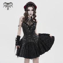 Load image into Gallery viewer, SKT25401 Jacquard Rose Pattern Woven Gothic Lolita Dress