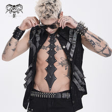 Load image into Gallery viewer, AS295 Punk-Style Faux Leather Pointed Tie