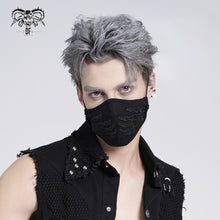 Load image into Gallery viewer, MK022 punk leather hand embroidered patterned solid color cotton face mask
