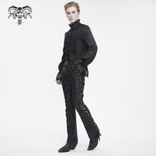 Load image into Gallery viewer, PT227 Mid-waist flared men's strappy pants