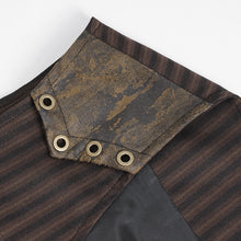 Load image into Gallery viewer, WT08702 Brown Steampunk gentleman striped vest