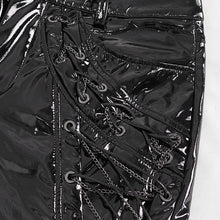 Load image into Gallery viewer, PT230 Punk patent leather double row eyelet men's trousers