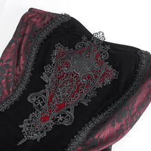 Load image into Gallery viewer, ESKT046 Gothic velvet lace tube top fishtail dress