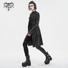 Load image into Gallery viewer, CT21301 Irregular rubberized faux leather contrasting stripe jacket