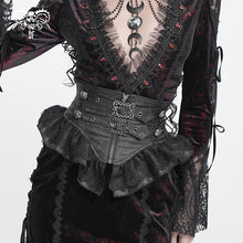 Load image into Gallery viewer, AS325 Glossy Gothic-style cashew-pattern jacquard woven belt
