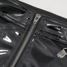 Load image into Gallery viewer, PT207 glazed Leather Stitching Diamond Mesh Strap shorts