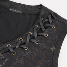 Load image into Gallery viewer, TT250 Bronze gold Stamping Sleeveless Men's Knitted T-Shirt