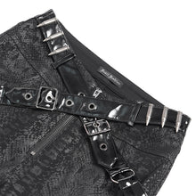 Load image into Gallery viewer, PT280 Stretch snake-print woven punk trousers