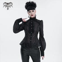Load image into Gallery viewer, SHT090 see-through pattern gothic shirt
