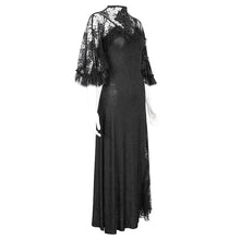 Load image into Gallery viewer, SKT172 Gothic High Slit Lace Asymmetric Long Dress