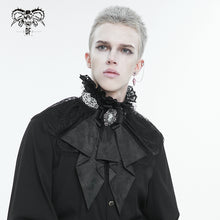 Load image into Gallery viewer, AS15401 Black Gothic Court Style Cameo Lace Bow Tie