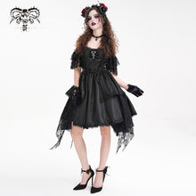 Load image into Gallery viewer, SKT21601 Cashew Jacquard puffy dress with suspenders