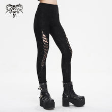 Load image into Gallery viewer, PT220 wild grain pleated strappy stretchy knitted leggings