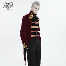 Load image into Gallery viewer, CT20802 wine Embroidered Stand Collar Tuxedo Men's Dress Jacket