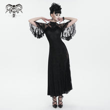 Load image into Gallery viewer, SKT172 Gothic High Slit Lace Asymmetric Long Dress