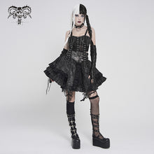 Load image into Gallery viewer, TT307 Punk-Style Snake Print Knit Spaghetti Strap Crop Top