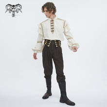 Load image into Gallery viewer, PT246 High waist turn-down men's leg-of-mutton pants