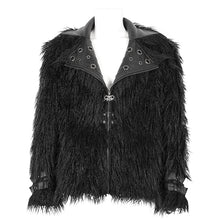 Load image into Gallery viewer, CT220 Punk long hair men's short coat