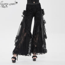Load image into Gallery viewer, EPT021 Suede Embossed Velvet Flared Pants