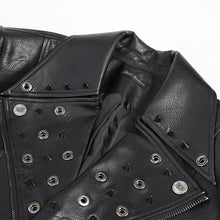 Load image into Gallery viewer, CT280 Punk-Style Faux Leather Short Jacket