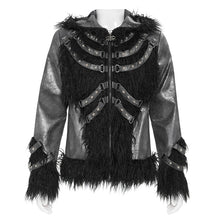 Load image into Gallery viewer, CT273 Punk hooded long-sleeved jacket with multiple straps on the front