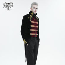 Load image into Gallery viewer, CT20801 Black Embroidered Stand Collar Tuxedo Men's Dress Jacket