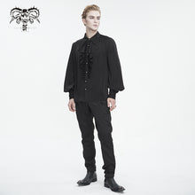 Load image into Gallery viewer, SHT11001 Black Everyday Striped Goth Shirt