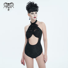 Load image into Gallery viewer, SST023 Bow Tie Halter Neck One-Piece Swimsuit
