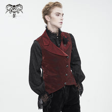 Load image into Gallery viewer, WT07802 red Gothic embroidered contrasting colors waistcoat