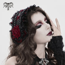 Load image into Gallery viewer, AS27603 Lolita Rose Flower Headband with Veil