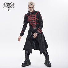 Load image into Gallery viewer, CT27901 Punk-Style Long Leather Coat with Hood