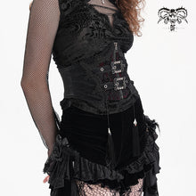 Load image into Gallery viewer, AS199 Gothic shiny pattern leather corset