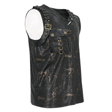 Load image into Gallery viewer, TT250 Bronze gold Stamping Sleeveless Men's Knitted T-Shirt