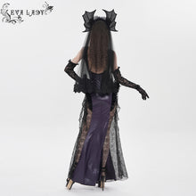 Load image into Gallery viewer, ESKT083 Fish-Scale Print Knitted Spaghetti-Strap Fishtail Dress