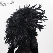 Load image into Gallery viewer, EAS036 Gothic long feather small umbrella