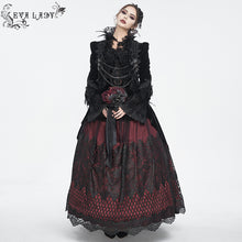 Load image into Gallery viewer, ECT015 Gothic Feather Ultra Short Women's Dress Jacket