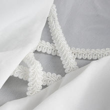 Load image into Gallery viewer, SHT10902 White Gothic V-neck chiffon shirt