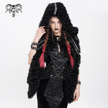 Load image into Gallery viewer, CA052 Punk curly hooded cape