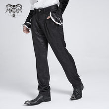Load image into Gallery viewer, PT275 Soft Dark-patterned rose woven trousers