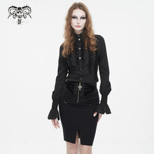 Load image into Gallery viewer, SKT179 One step skirt with center front slit