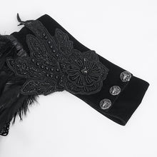 Load image into Gallery viewer, CA043 Single shoulder high collar feather men cloak