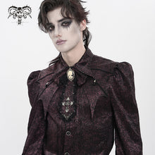 Load image into Gallery viewer, AS28902 Glossy pleated Gothic collar and bow tie