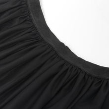 Load image into Gallery viewer, ESKT05601 black Gothic floral embroidered skirt