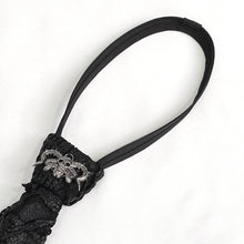 Load image into Gallery viewer, AS157 punk Ripped skull tie with metal buckle on both sides