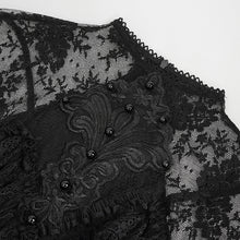 Load image into Gallery viewer, SKT172 Gothic High Slit Lace Asymmetric Long Dress