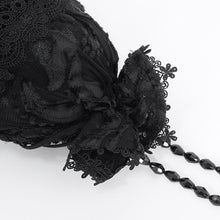 Load image into Gallery viewer, EAS014 Gothic velveteen floral mesh tote bag